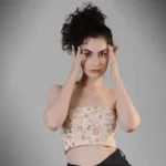 Circle Charm Necklace with Diamonds